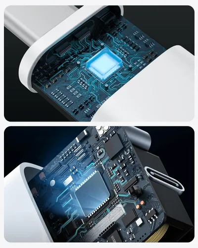 Vista 3 de Cargador de carga rápida para iPhone 17, 16, 15 Pro, bloque de carga rápida USB-C de 40 W para iPhone con cable de carga tipo C a C de 6 FT