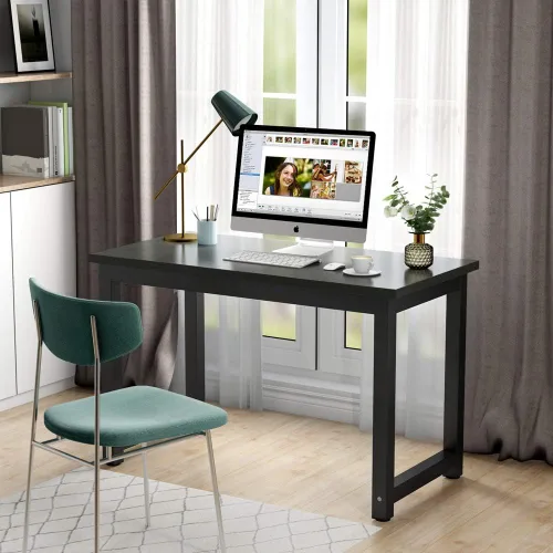 Vista 2 de Mesa para computadora Tribesigns moderna estilo sencillo para PC, portátil, estudio, moderna estación de trabajo para el oficina en casa