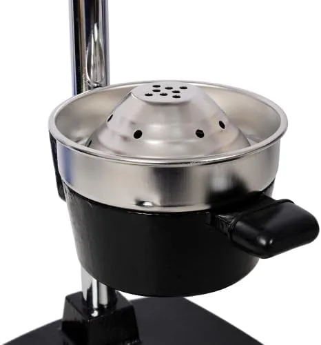 Vista 9 de Cast Iron Citrus Juicer, Extra-Large Commercial Grade Manual Hand Press, Heavy Duty Countertop Squeezer for Fresh Orange Juice (Black)