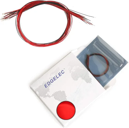 Vista 9 de 20pcs 0402 0603 0805 1206 pre cableado SMD LED diodo emisor de luz micro litz longitud 7.8 pulgadas soldado blanco rojo verde amarillo azul naranja