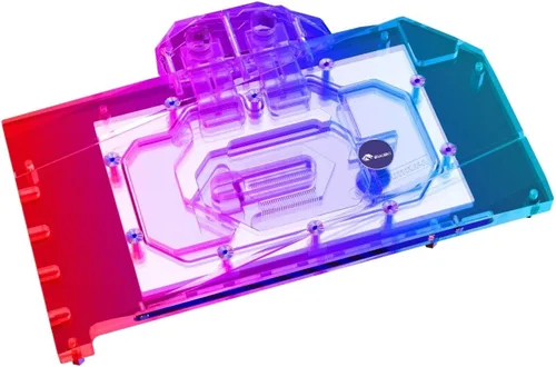 Vista 4 de Bykski Cobertura completa GPU Bloque de agua y placa trasera para ASUS TUF Gaming GeForce RTX 4060 Ti OC (N-AS4060TITUF-X)