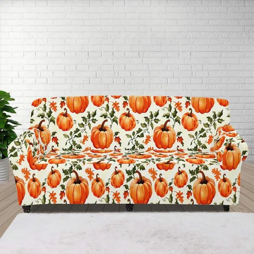 Vista 56 de Horeset Funda elástica para silla con diseño de flores hippie otoñales, funda para sofá, lavable, protección de muebles con espuma antideslizante
