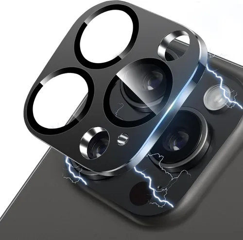 Vista 35 de Protector de lente de cámara para iPhone 13 & iPhone 13 Mini, brillante con diamantes de imitación 3D con purpurina, cubierta de cámara de vidrio