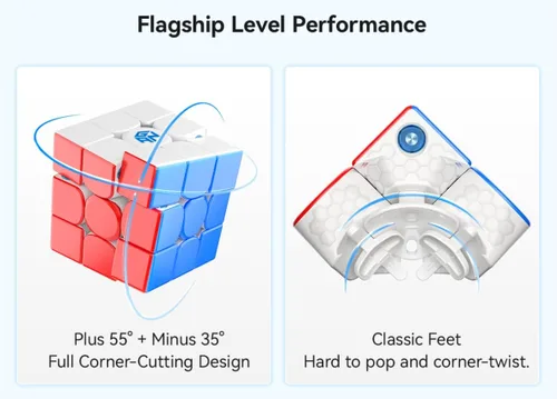 Vista 5 de Cuberspeed GAN 356 M E V2 3x3 Magnético 2025 Flagship Speed Cube GAN 356 M E Pro con 48 imanes GES Pro+ Personalizado 12 ajustes de tensión Versión