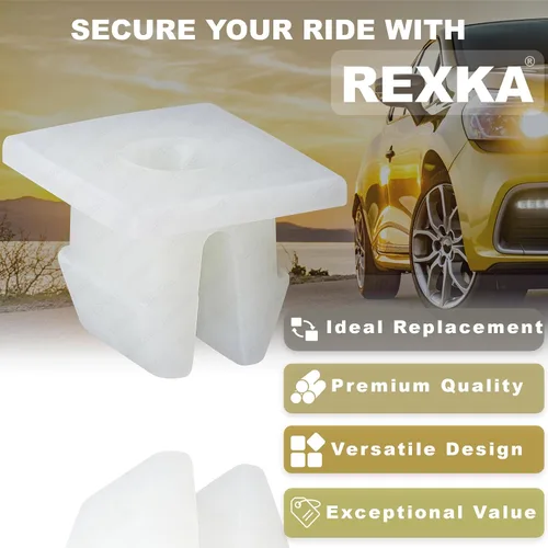 Vista 4 de Rexka 40 unids Soporte de parachoques delantero Splash Shield debajo de la cubierta Nylon Tuerca Ojal M5.5 Tornillo 90189-06193 para Toyota Lexus 40