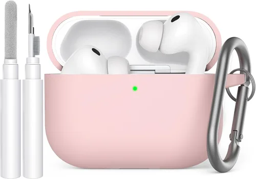 Vista 41 de AhaStyle Funda Protectora de Silicona Mejorada [LED Frontal Visible] Compatible con Apple AirPods 2 y 1 (Negro)