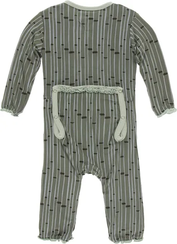 Vista 2 de KicKee Pants Mono estampado con volantes y cremallera