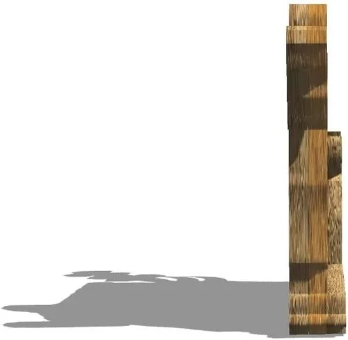 Vista 2 de Imán del Parque Nacional de Redwood de los E.E.U.U. Imán del refrigerador de madera 3D, monumentos de viaje, coleccionables, recuerdos, decoración