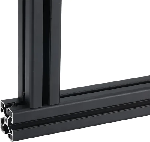 Vista 6 de BELLA BAYS 40Series 10Sets de conector interior negro en forma de L, conector de esquina oculta, accesorios de extrusión de aluminio 4040