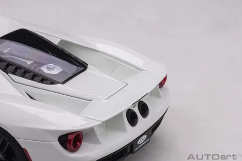 Vista 9 de AUTOart 72941 Ford GT Frozen White 1/18 Model Car 2017