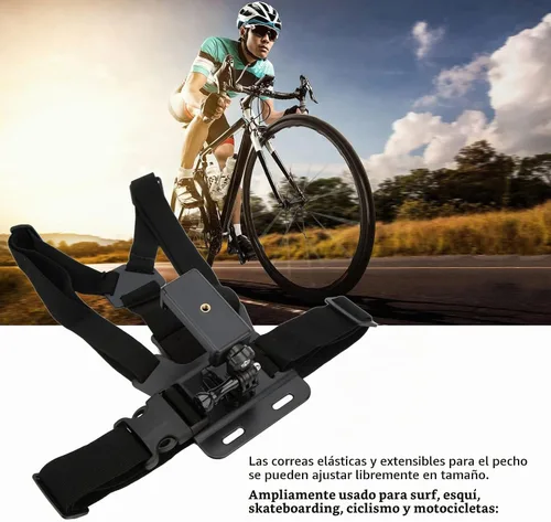 Vista 4 de Soporte de pecho para selfie para teléfono celular, correa de pecho para teléfono móvil, correa de arnés con soporte universal para teléfono