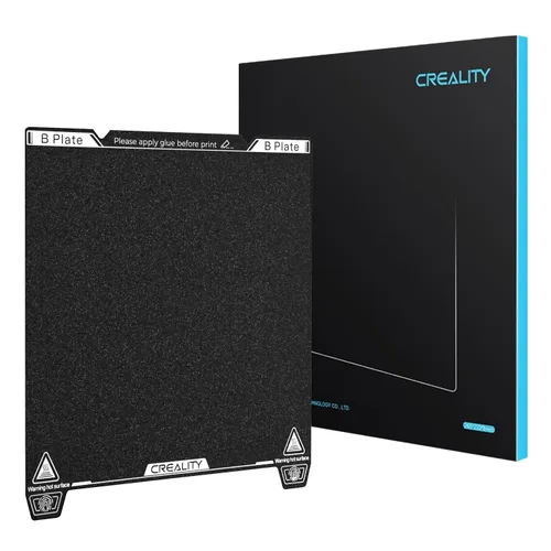 Vista 15 de Creality Official Ender 3 V3 Plus Build Plate Gold Textured Surface 315x310mm PEI Sheet Flexible Removable Spring Bed Plate for K1 Max, Ender 3 V3