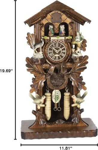 Vista 2 de Trenkle Reloj de cuco de cuarzo con música, Turning Dancers TU 386/1 QMT HZZG