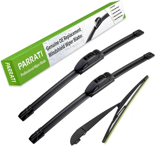 Vista 18 de PARRATI® - Limpiaparabrisas de repuesto de alto rendimiento con escobillas para parte trasera, para Jeep Wrangler 2007-2017 y Wrangler JK 2018