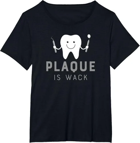 Vista 50 de Plaque is Wack Funny Dental Hygienist T-Shirt Asphalt Grey