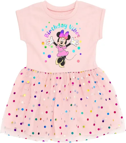 Vista 11 de Disney Minnie Mouse Mickey Mouse - Vestido de tul arcoíris para niños pequeños y grandes