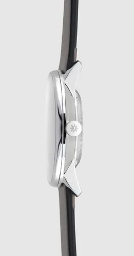Vista 2 de JUNGHANS Reloj automático Form A Matte Silver Dial Negro Correa de cuero para hombre 0274730.00, Chapado en plata mate, Reloj