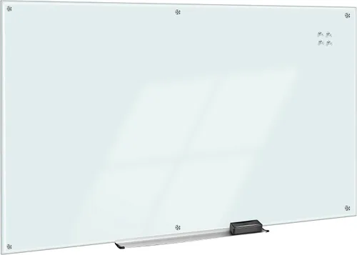 Vista 11 de Amazon Basics Pizarra de cristal de borrado en seco, pizarra magnética sin marco, 48 pulgadas de ancho x 36 pulgadas de alto