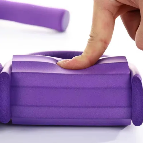 Vista 4 de SZ - Juego de bandas de resistencia – 2 piezas figura 8 bandas de resistencia y tubos de resistencia de pedal para entrenamiento de cuerpo completo