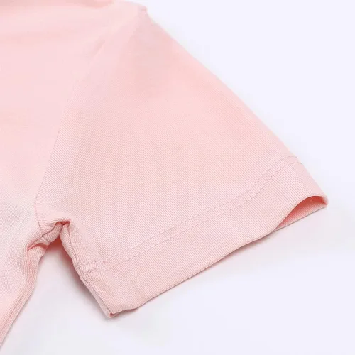 Vista 5 de Aablexema Pijama corto de verano para bebé, conjunto de pijamas de bambú para niños pequeños