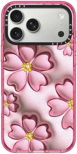 Vista 22 de CASETiFY Impact iPhone Air Case [Delgada/Compatible con Magsafe / 8.2 ft. Protección contra Caídas de Grado Militar 4X] - Lazos - Rosa Arcos