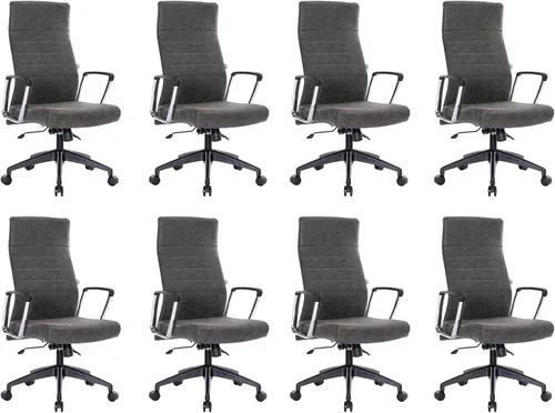 Vista 44 de LeisureMod Hilton Leather Executive Office Chair, Adjustable Height Negro