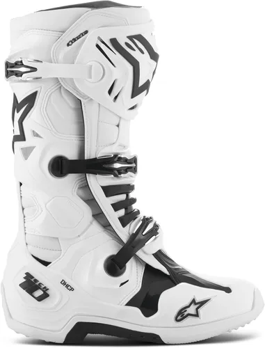 Vista 17 de Alpinestars Botas Tech 10 para hombre, Negro/Rojo Fluo, 7
