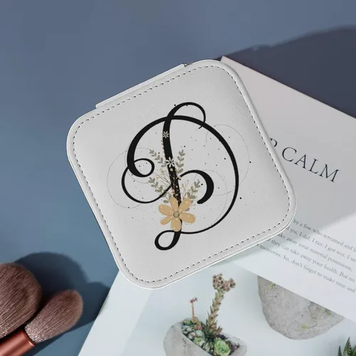 Vista 4 de Joyero de viaje personalizado para mujeres y niñas, regalos de cumpleaños para mamáhijaesposa, joyero de viaje portátil para regalos de dama