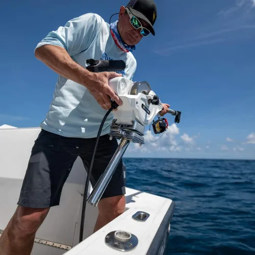 Vista 9 de Cannon Gimbal Mount, Stainless Steel, for Downriggers and Boat Fishing
