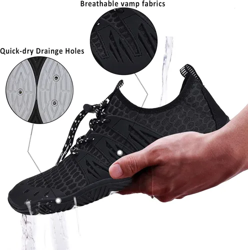 Vista 3 de Wyhan - Zapatos de agua para hombre y mujer, secado rápido, calcetines acuáticos, zapatos de buceo para playa, natación, surf, piscina, yoga
