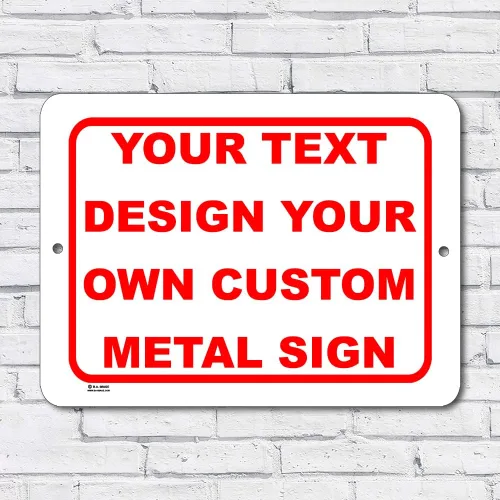 Vista 11 de Cartel blanco personalizado de aluminio 007 con tu nombre