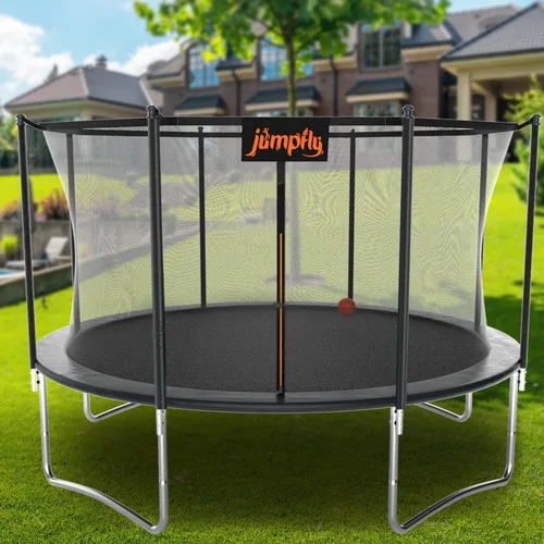 Vista 2 de jumpfly 10/12/14FT Trampoline Net(Net Only),Trampoline Replacement Safety Enclosure,Fit for 8/6 Poles Round Frame