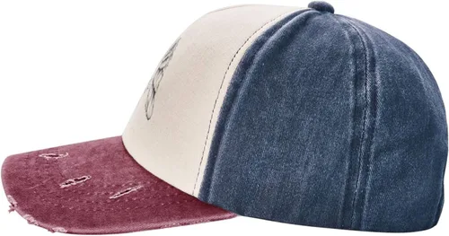 Vista 5 de Angel Wings and Heart Baseball Cap for Men Women Hats Adjustable Vintage Washed Cotton Dad Hat