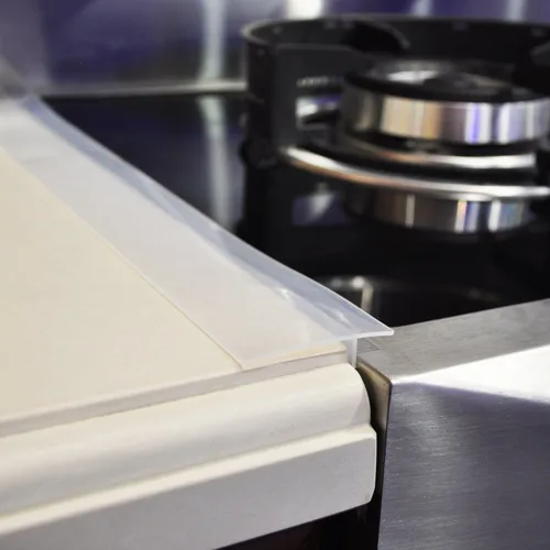 Vista 14 de Cubiertas de hueco para estufa Mofason, relleno de silicona para horno de cocina – Tiras de encimera de 21 pulgadas, protector de hueco fácil