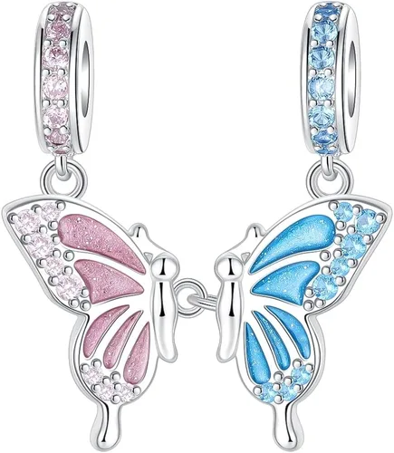 Vista 285 de Abalorios de plata de ley 925 con letras de la A ~ Z, para pulseras, collares, Día de San Valentín, Día de la Madre, joyería regalos para mujeres