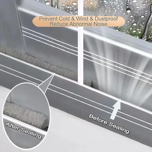 Vista 4 de Tira de sellado de puerta de 33 pies para ventana, cinta aislante de invierno para marco de insonorización, inserciones de ventana resistentes al
