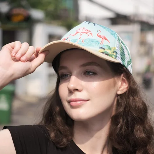 Vista 7 de Grace Folly Gorra de béisbol de malla Snapback para hombre o mujer