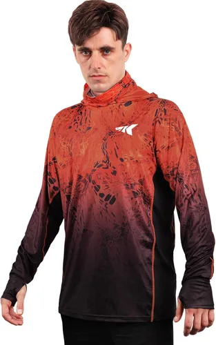 Vista 6 de KastKing - Sudadera con capucha para hombre, camisa de manga larga para pesca, camisa de protección UV UPF 50