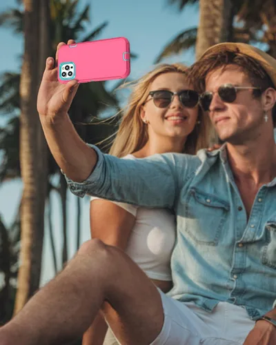 Vista 7 de Funda diseñada para iPhone 11 Pro Max protección resistente 3 en 1 de cuerpo completo con 2 protectores de pantalla, funda protectora resistente