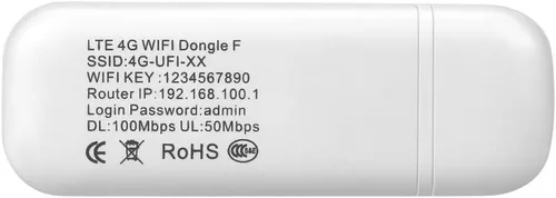Vista 9 de Adaptador de red USB 4G LTE, Hotspot Router Módem Stick, Plug and Play, Función para compartir hotspot, expansión de memoria pequeña ()