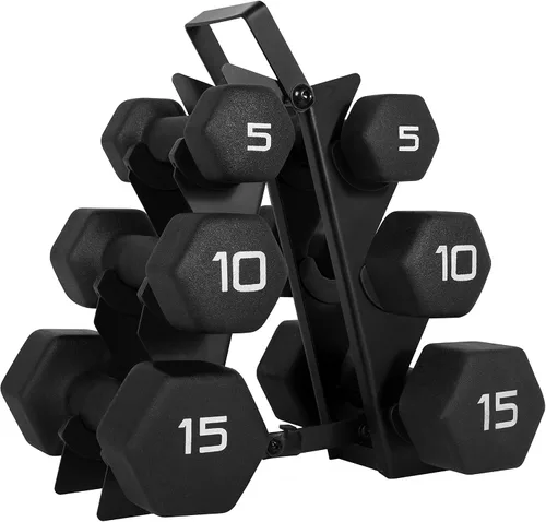 Vista 13 de CAP Pares y juegos de mancuernas de neopreno Barbell Negro