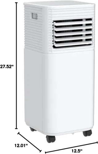 Vista 9 de PETSITE Aire acondicionado portátil, unidad de enfriamiento de CA de 8000 BTU para habitación, unidad de CA 3 en 1 con enfriador de aire, ventilador