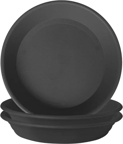 Vista 23 de 6 platillos de plástico para plantas de 5 pulgadas, tamaño individual, grueso y fuerte de 6, 8, 10, 12 pulgadas, bandeja de recogedor de agua