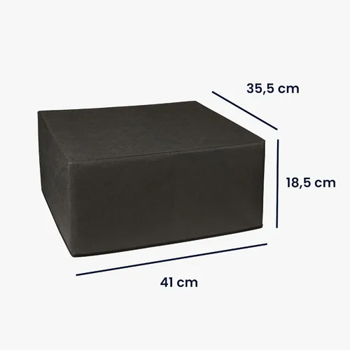 Vista 4 de kwmobile Cubierta antipolvo compatible con Brother MFC-J1010DW - Funda de impresora - Funda protectora de tela - Gris oscuro