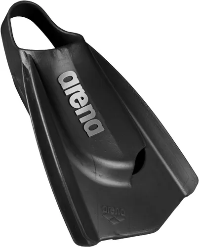 Vista 8 de Arena Aletas de Entrenamiento de Natación Powerfin Pro Unisex para Adultos Hombres y Mujeres Aletas de Silicona de Hoja Corta Izquierda-Derecha