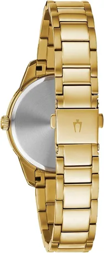 Vista 4 de Harley-Davidson Reloj B&S Crystal Rocks para mujer, acero inoxidable dorado 77L110, Oro, Casual