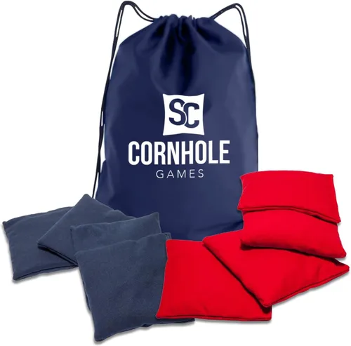 Vista 26 de Bolsas de cornhole resistentes al clima (juego de 8) - Tamaño/peso profesional de regulación (16 oz) - Uso en tableros de cornhole profesionales