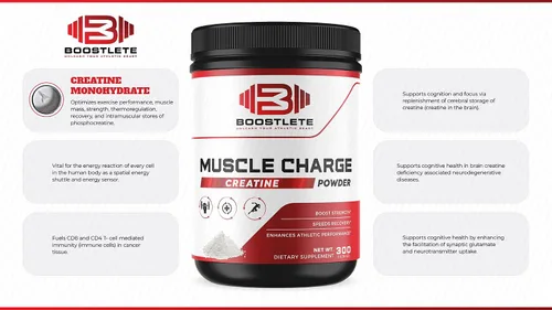 Vista 8 de MuscleCharge - Monohidrato de creatina en polvo de alta calidad, apoya el crecimiento muscular, la fuerza, el rendimiento y la energía, probada