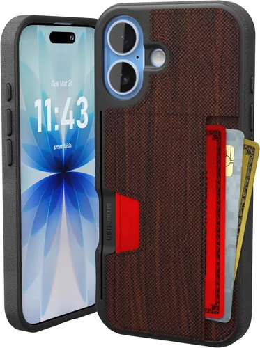 Vista 71 de Smartish Funda tipo cartera para iPhone 11 Pro - Wallet Slayer Vol. 2 [soporte protector delgado] tarjetero (seda) - Black Tie Affair