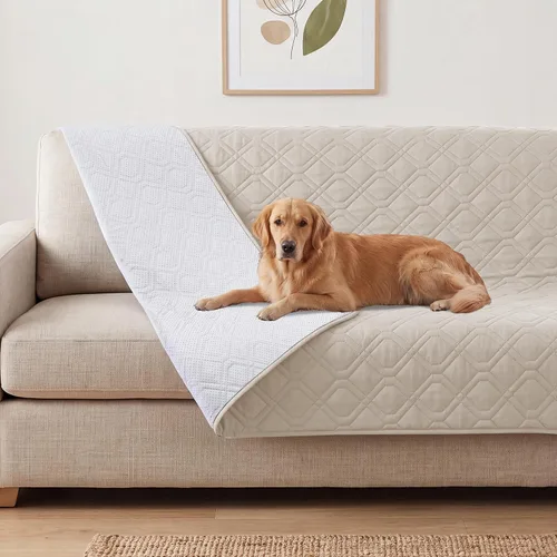 Vista 13 de Manta impermeable para perro, funda de cama para mascotas, para muebles, cama, sofá, sofá biplaza con respaldo antideslizante